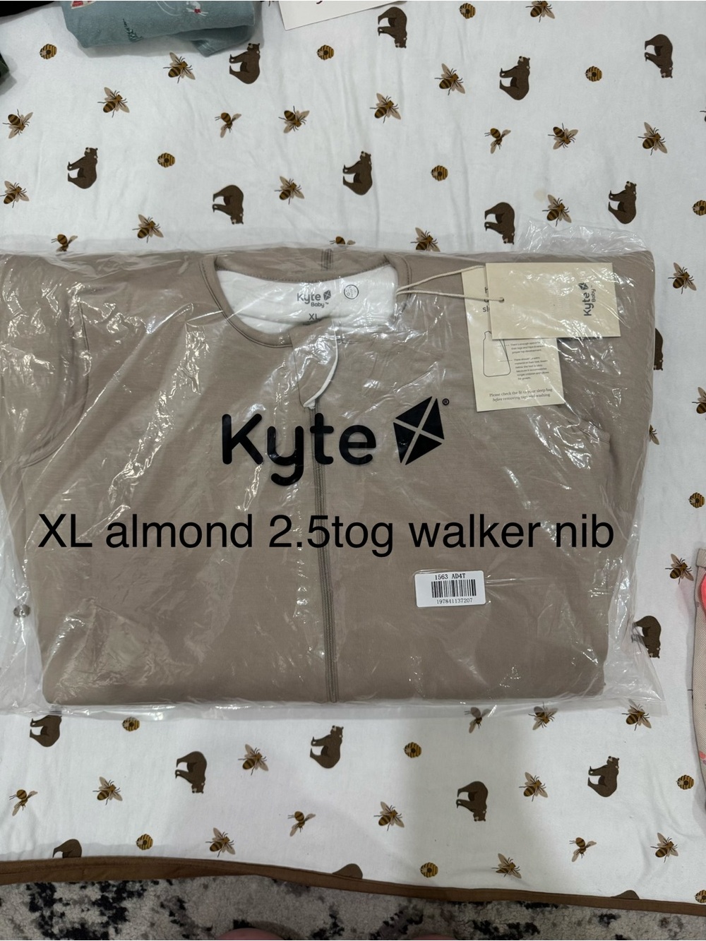 Kyte BABY Almond 2.5TOG Walker Sleep Sack - XL